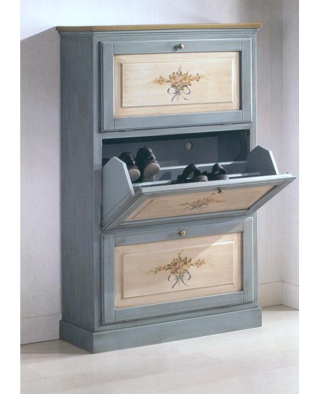 BLANCO zapato de madera