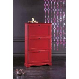 Doble de madera SHOE PROFUNDIDAD arte pobre color oscuro NUEZ