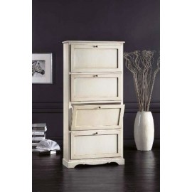 Doble de madera SHOE PROFUNDIDAD arte pobre color oscuro NUEZ