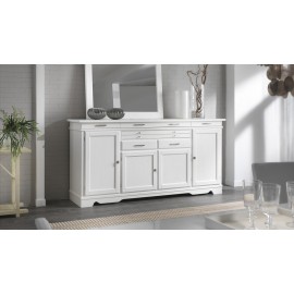 Armario provenzal, pintado de gris - Véneto MADERA SÓLIDA