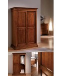 ARMADIO LEGNO MASSELLO ANTE SCORREVOLI L.128 P.67 H.200