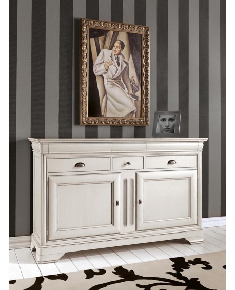 CREDENZA IN LEGNO MASSELLO VARI COLORI L 168 P 50 H 104