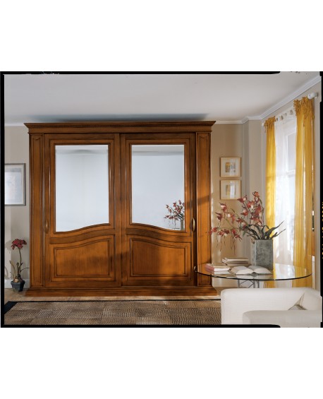 LOCKER ROOM SCHIEBETÜREN MIT HOLZ SPIEGEL MASSELLOARTIGIANALE