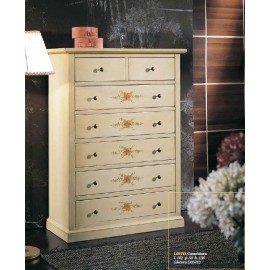 CASSETTIERA GRANDE IN LEGNO DECORATA A MANO - VARI COLORI