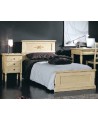 LETTO SINGOLO + 1 COMODINO LEGNO DECORATO A MANO - VARI COLORI