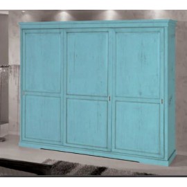ARMADIO 3 ANTE SCORREVOLI LEGNO - VARI COLORI