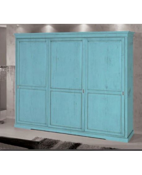 ARMADIO 3 ANTE SCORREVOLI LEGNO - VARI COLORI