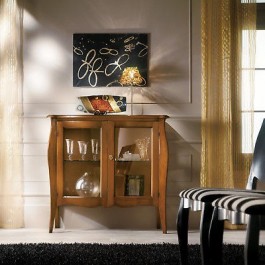 MUEBLE escaparatista bombato MANO SÓLIDO