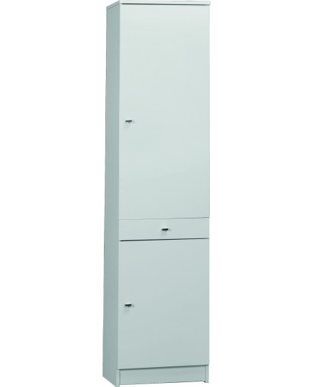 MOBILE 2 ANTE 1 CASSETTO-Bianco Lucido