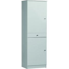 MOBILE 2 ANTE 1 CASSETTO-Bianco Lucido