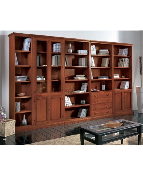 BIBLIOTHÈQUE LINEAR BOIS MODULAIRE