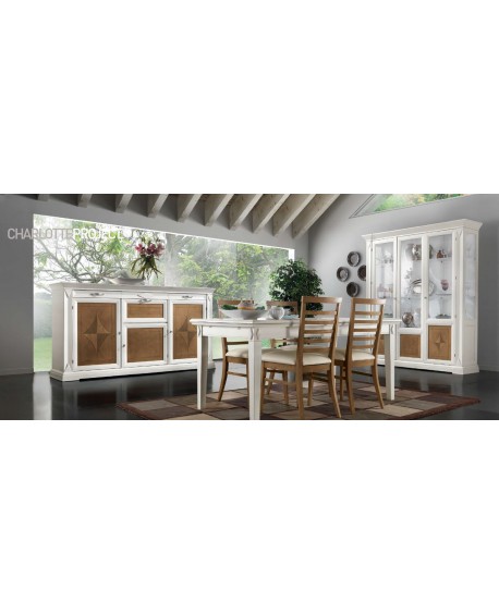 sala completa in legno massello vari colori