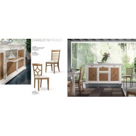 CREDENZONE IN LEGNO MASSELLO L 223 P 58 H 122