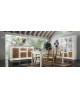 CREDENZONE IN LEGNO MASSELLO L 223 P 58 H 122