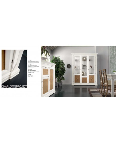 vetrina in legno massello vari colori L177,50 p 48 h 212,50