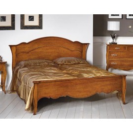 LETTO MATRIMONIALE LEGNO MASSELLO VARI COLORI L 195 P211 H 119/56