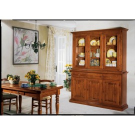 CRISTALLIERA Armario básica + LIFT SOLID madera de nogal COLOR L 171 - P 46 216 h