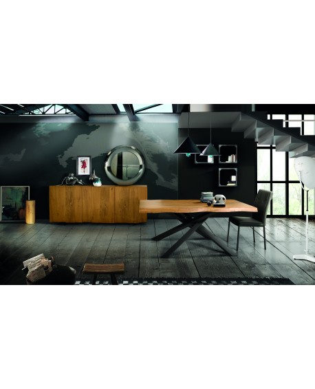 credenza madia  3 ante rovere nodato finitura grano