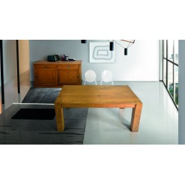 Tavolo rovere nodato finitura grano   140x90 2 all. cm.40
