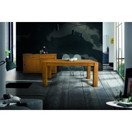 Tavolo rovere nodato finitura grano   180x90 2 all. cm.50