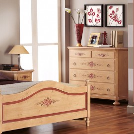 COMO IN LEGNO MASSELLO DECORATO A MANO - VARI COLORI