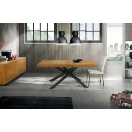 Tavolo rovere nodato finitura grano  160x90 2 all.cm 50