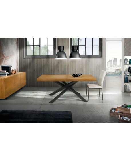 Tavolo rovere nodato finitura grano  160x90 2 all.cm 50