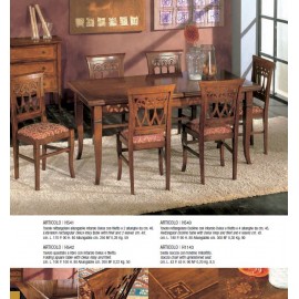 TAVOLO 170X90 H 80 ALL 250 ALLUN. INTARSIATO LEGNO MASSELLO