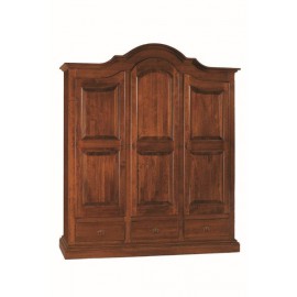 ARMADIO LEGNO MASSELLO ARTE POVERA 3 ANTE - codluis 249