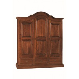 ARMADIO LEGNO MASSELLO ARTE POVERA 3 ANTE - codluis 249