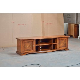 MÖBEL TV STAND AUFBEREITER BENCH LOW HOLZ INLAID - codluis 1004
