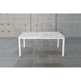 Tavolo vetro extra chiaro serigrafato pietra   160x90 2 all. cm.50