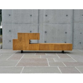 Porta tv rovere nodato finitura grano