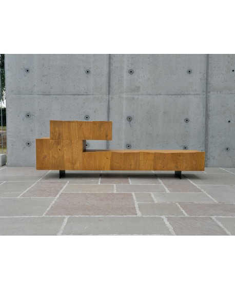 Porta tv rovere nodato finitura grano