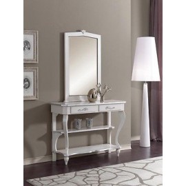 ESPEJO CONSOLA GLOSS madera blanca