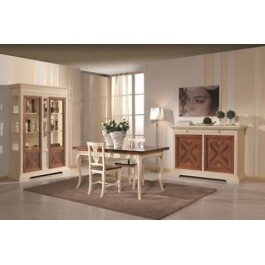 MÖBEL Schrank BELIEF EINGELEGTLEGNO Elfenbein- und NUSSBAUM DESIGN VENETO