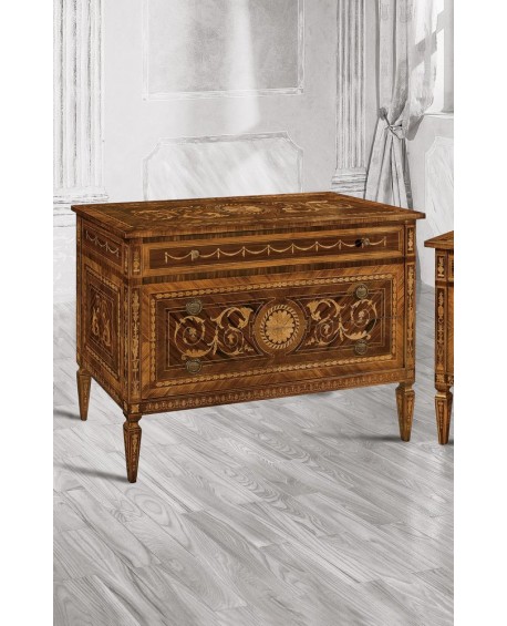 Nachtstuhl ‚eingelegtes Holz