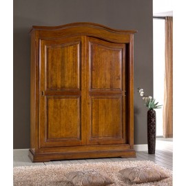 Armadio a 2 porte scorrevoli legno massello vari colori