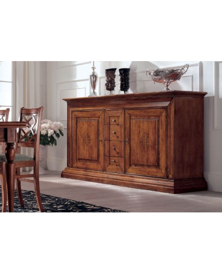 credenzone in legno masselo L 225 P 58 H 118