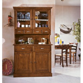 credenza BASE + ALZATA  in legno massello vari colori