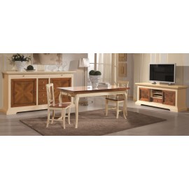 CREDENZONE BICOLORE IN LEGNO MASSELLO vari colori