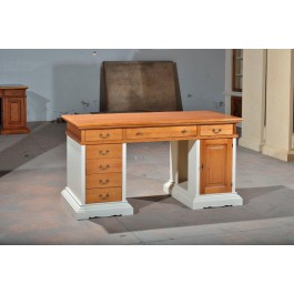 DESK DESK FINITION BOIS DEUX TONS EN PHOTO - codluis 1015