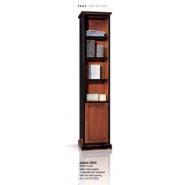 BIBLIOTECA DE MADERA DE LA PUERTA ABIERTA DE COLUMNA DE MADERA MODULAR