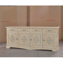 DRESSER WOOD DECORATED WITH IVORY brushed - codluis 1041