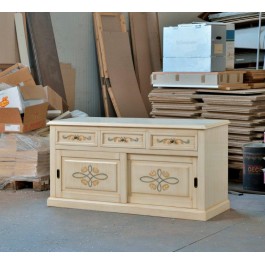 PORTES DU CABINET 2 portes coulissantes DÉCORÉS AVEC IVORY brossés - codluis 1051