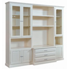 MAUER-Raum-Tür TV-Schrank mit WEISS IVORY - codluis 1060