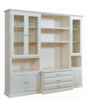 MAUER-Raum-Tür TV-Schrank mit WEISS IVORY - codluis 1060