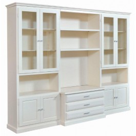 Pared de la sala PUERTA DE MUEBLE TV CON BLANCO DE MARFIL - codluis 1062