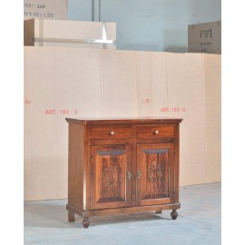 CABINET 2 DOORS WITH CARVED WALNUT - codluis 1074