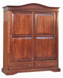 ARMADIO 2 ANTE SCORREVOLI LEGNO COL NOCE - codluis 1084